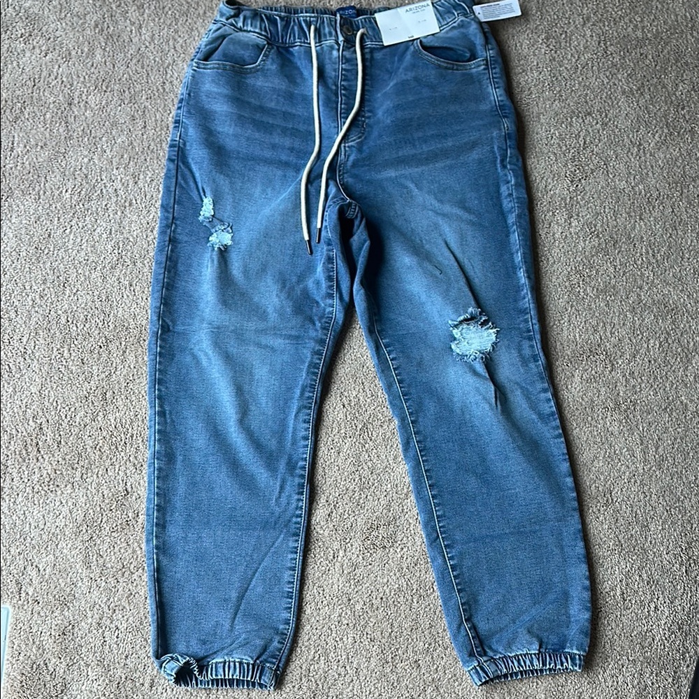 Women’s Blue Distressed Jeans